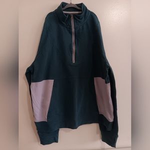 PACT Organic Cotton Quarter Zip Pullover Sweatshirt XL